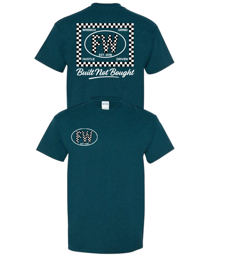Checkered White FW Tee