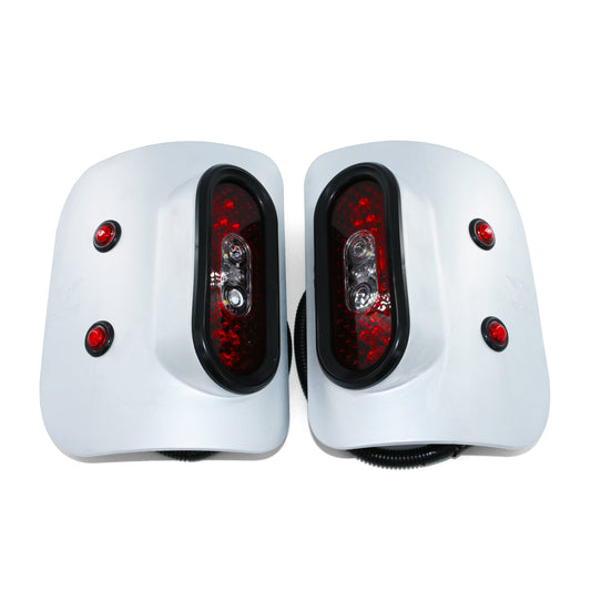 Jeep JT Gladiator Off Road LED Tail Light Kit - Raw Aluminum