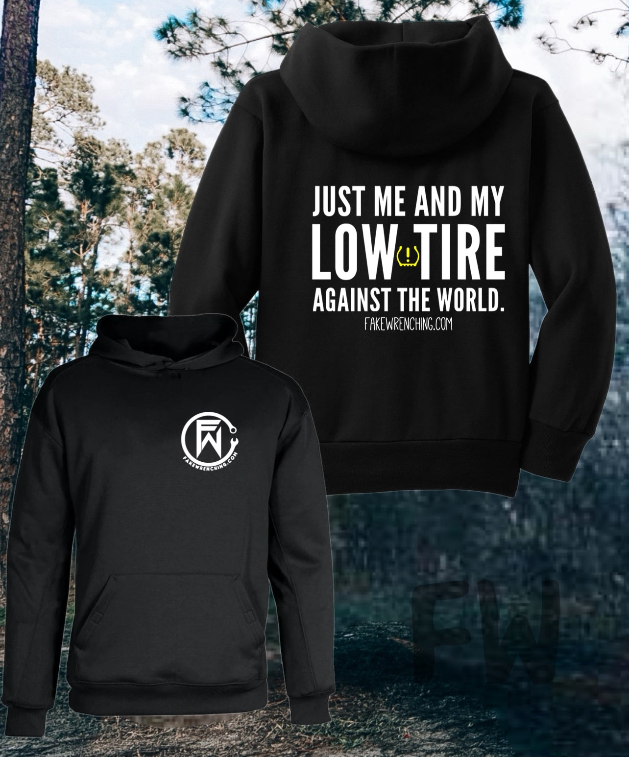 Just me and my low tire pressure hoodie