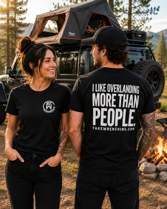 I like overlanding more than people shirt
