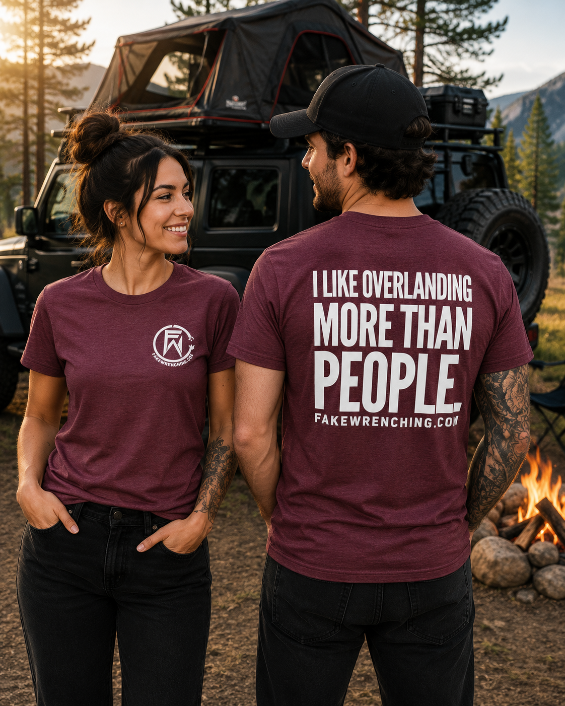 I like overlanding more than people shirt