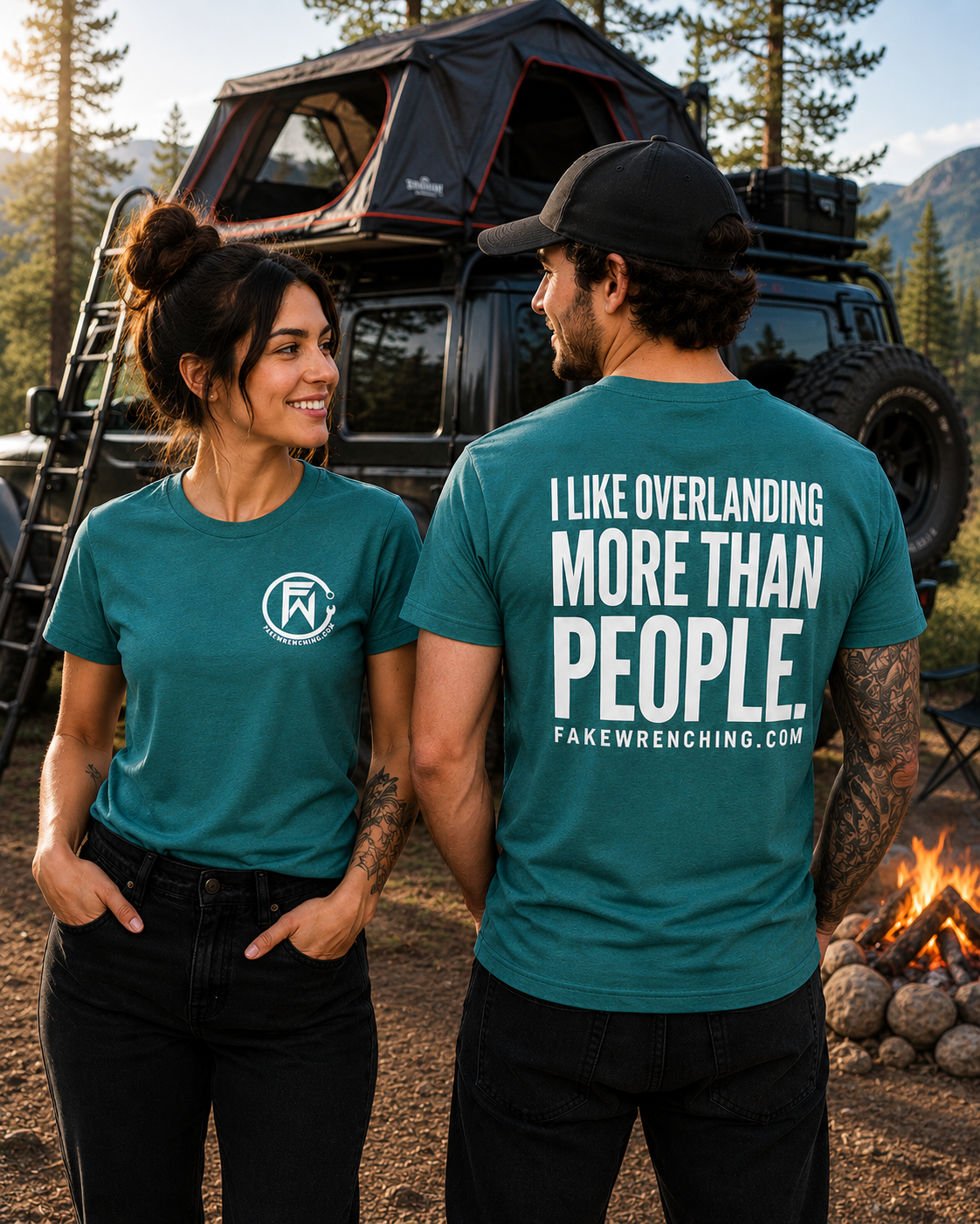 I like overlanding more than people shirt