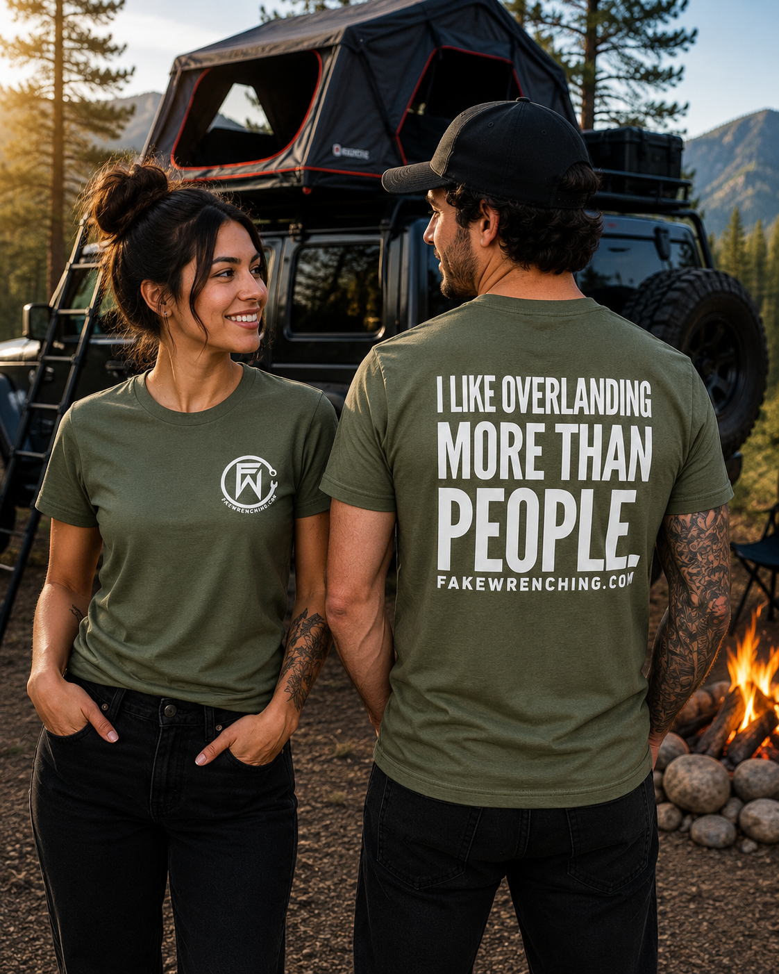 I like overlanding more than people shirt